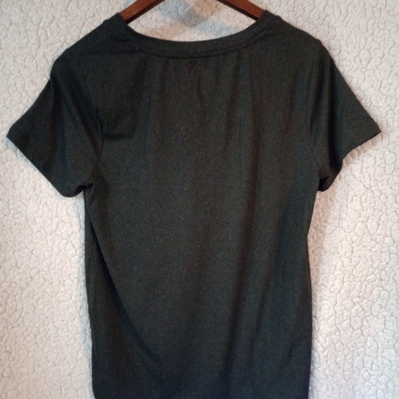 Live 2 Lounge sz:S Women's black V-Neck Short Sleeve Sleep Pajama Top Loungewear - Picture 2 of 3